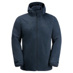 Jack Wolfskin Winterjacke Taubenberg 3in1 (wasser- und winddicht, Fleece-Innenjacke) 2022 nachtblau Herren